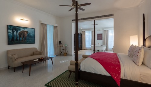 Bungalow presidencial, vistas al jardín