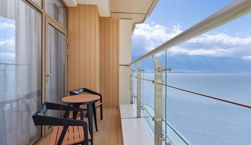 Habitación, 2 camas individuales, vistas al lago