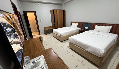 Habitación Confort con 2 camas individuales, balcón, vistas al campo de golf