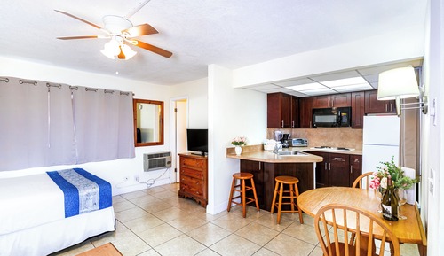 Estudio, 1 cama de matrimonio con sofá cama