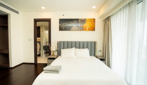 Ático Deluxe, 4 habitaciones, cocina, vistas a la ciudad