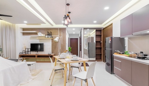 Apartamento ejecutivo, 2 habitaciones, balcón, vistas a la ciudad