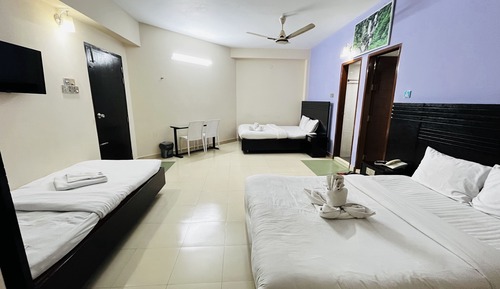 Habitación familiar con 1 cama doble o 2 individuales, varias camas, no fumadores