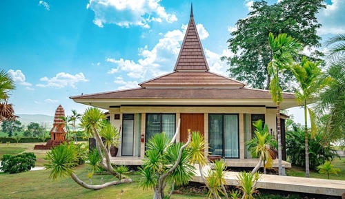 Villa de lujo, balcón, vistas a la laguna