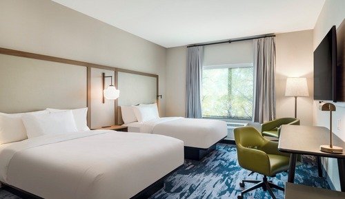 Habitación estándar, 2 camas de matrimonio, no fumadores (View)