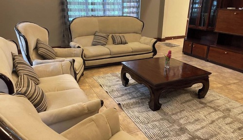 Habitación Deluxe con 2 camas individuales, 2 camas dobles, vistas al jardín
