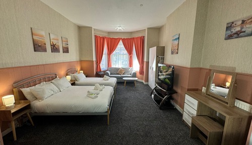 Suite estudio superior, varias camas, cocina básica