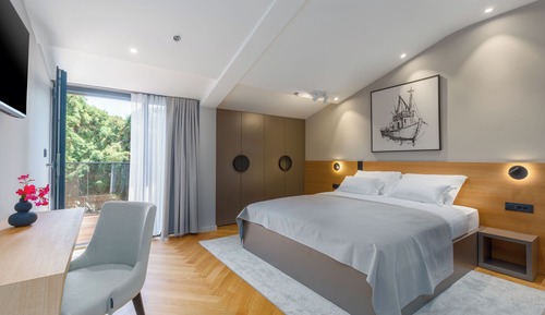 Habitación Deluxe doble, balcón, vistas al jardín