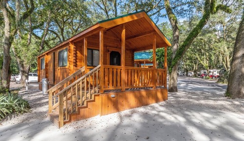 Cabaña Premium, 1 cama de matrimonio con sofá cama, cocina básica