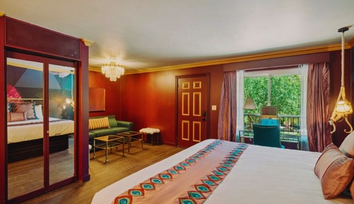 Habitación Deluxe doble, 1 cama de matrimonio grande con sofá cama