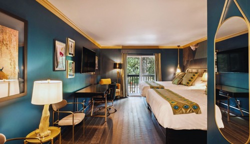 Habitación clásica doble, 2 camas de matrimonio, balcón