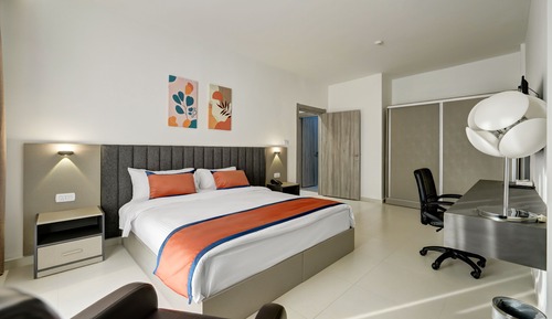 Habitación Deluxe doble, balcón, vistas a la ciudad