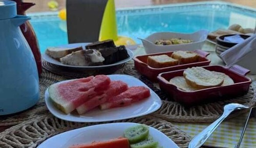 Cabaña Premium, 1 habitación, vistas a la piscina, junto a la piscina