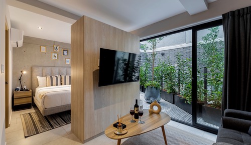 Apartamento Premium, patio