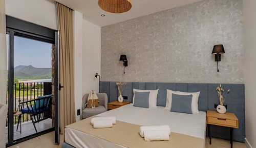 Habitación estándar con 1 cama doble o 2 individuales, vistas al mar