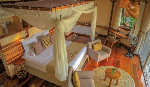 Habitación superior, vistas al río