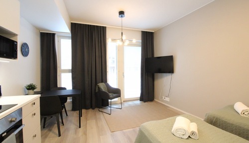 Estudio clásico, balcón