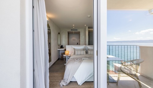 Habitación Deluxe doble, balcón, vistas al mar