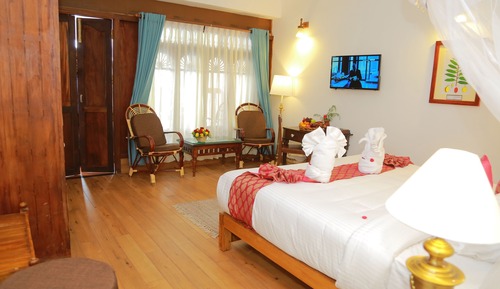 Habitación Confort doble, balcón, vistas a la colina