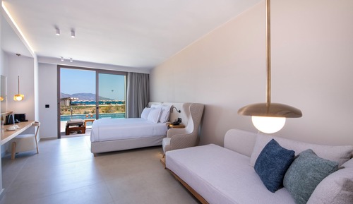 Habitación doble superior, patio, vistas al mar