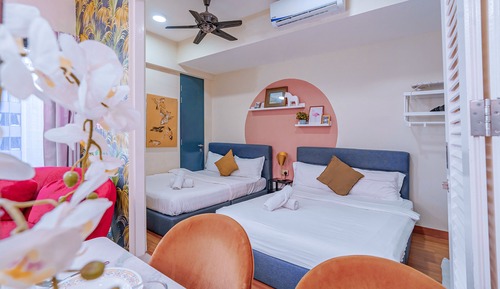 Apartamento familiar, 2 habitaciones, vistas a la ciudad