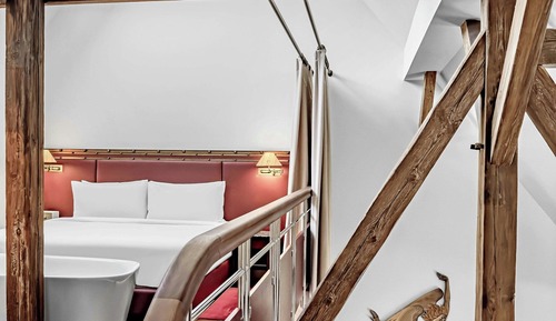 Suite estudio, 1 cama de matrimonio grande, no fumadores, vistas a la ciudad