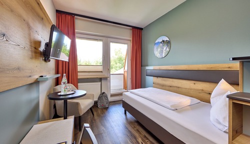 Einzelzimmer mit Bergblick