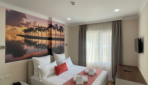 Habitación familiar, vistas al mar