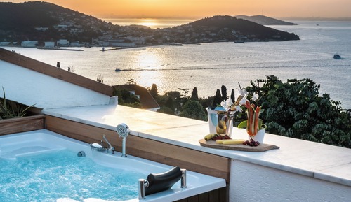 Suite presidencial, vistas al mar