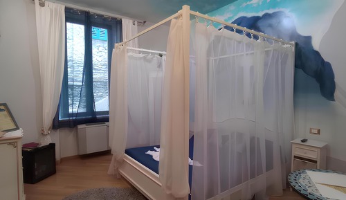 Habitación de diseño, vistas a la ciudad