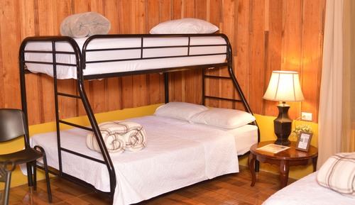 Cabaña familiar, vistas al jardín