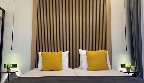 Habitación Deluxe doble, 2 camas individuales, vistas a la ciudad