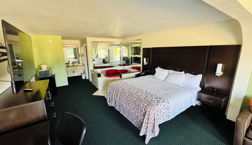 Suite, 1 cama de matrimonio grande, accesible para personas con discapacidad, bañera de hidromasaje