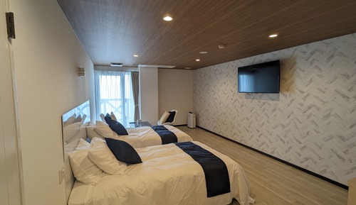 Habitación estándar con 2 camas individuales, lanai, vistas al mar