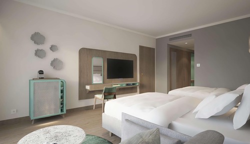 Habitación, 1 cama doble, vistas a la bahía