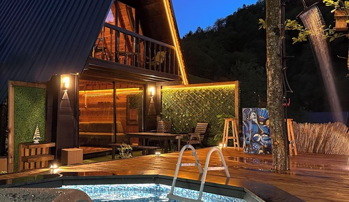 Habitación cuádruple de lujo, no fumadores, vistas a la montaña