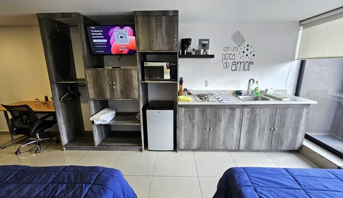 Suite estudio ejecutiva, vistas a la ciudad