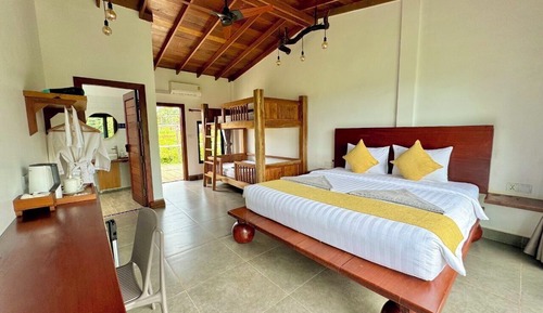 Habitación familiar, vistas a la montaña