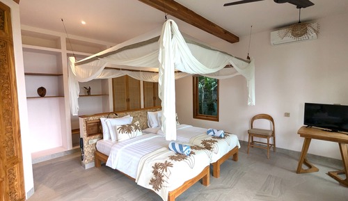 Habitación con 1 cama doble o 2 individuales