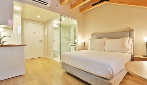 Apartamento superior, 1 cama doble, no fumadores, cocina básica