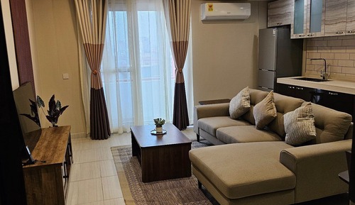 Apartamento ejecutivo, 2 camas dobles, vistas a la ciudad