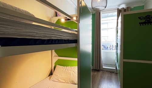 Bed in 4-Bed Female Dorm Shared Bathroom Rear View