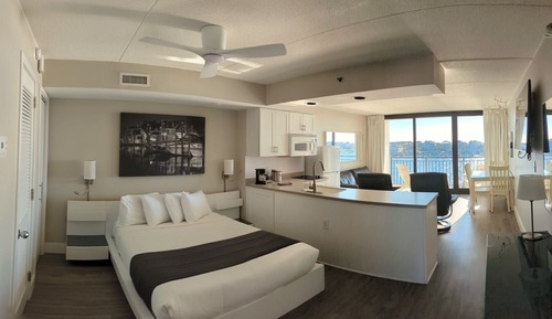 Habitación económica, vistas al puerto