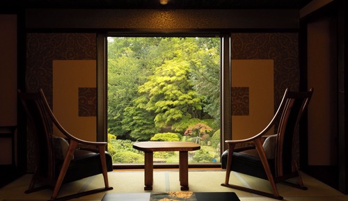 Habitación cuádruple tradicional, no fumadores, vistas al jardín (private toilet, shared bath)