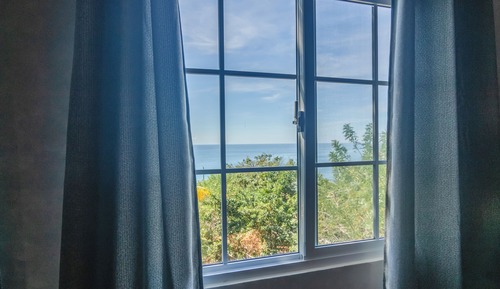Apartamento Deluxe, 2 habitaciones, vistas parciales al mar, en una planta alta