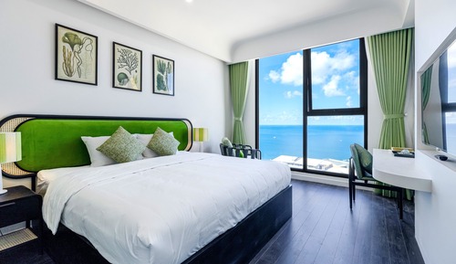 Apartamento de lujo, 2 habitaciones, vistas al mar