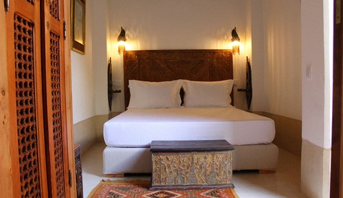 Habitación básica doble, en la zona del patio