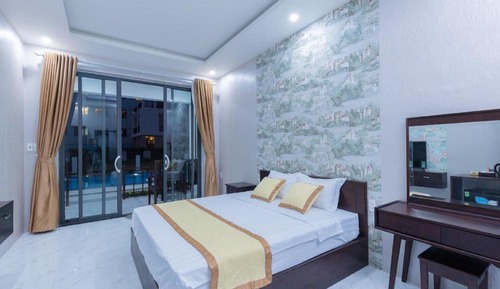 Bungalow estándar, 1 cama de matrimonio, vistas al lago, junto a la piscina