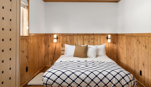 Cabaña, varias camas, accesible para personas con discapacidad, bañera