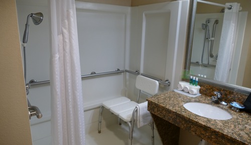 Habitación estándar, 1 cama de matrimonio grande (Communication, Roll-In Shower)